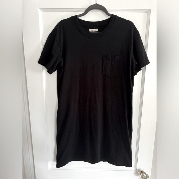 EUC Madewell black t-shirt dress / medium / cotton - Picture 1 of 5